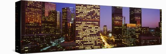 Night in Los Angeles, Los Angeles, California, USA-null-Stretched Canvas