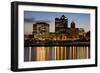 Night in Milwaukee-benkrut-Framed Photographic Print