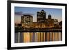 Night in Milwaukee-benkrut-Framed Photographic Print