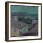 Night in Nice, 1891 (Oil on Canvas)-Edvard Munch-Framed Giclee Print