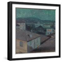 Night in Nice, 1891 (Oil on Canvas)-Edvard Munch-Framed Giclee Print