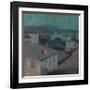Night In Nice-Edvard Munch-Framed Premium Giclee Print