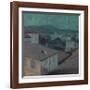 Night In Nice-Edvard Munch-Framed Premium Giclee Print