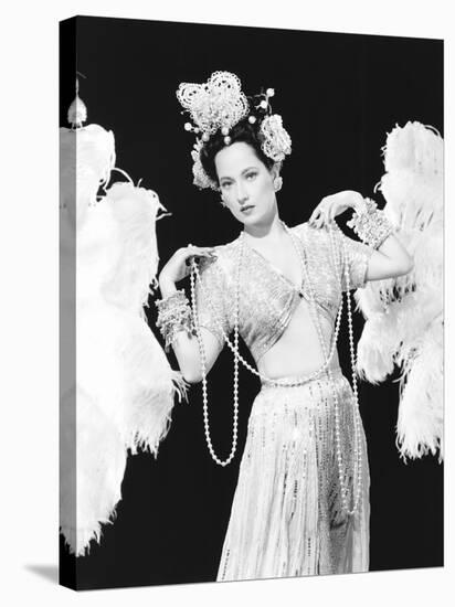 Night in Paradise, Merle Oberon, 1946-null-Stretched Canvas