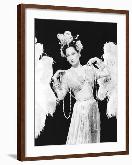 Night in Paradise, Merle Oberon, 1946-null-Framed Photo