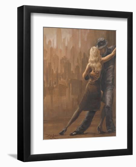 Night in the City-Zeph Amber-Framed Art Print