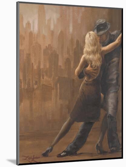 Night in the City-Zeph Amber-Mounted Art Print