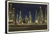 Night in the Oil Fields, Oklahoma-null-Framed Stretched Canvas