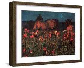 Night Is Coming-Mikhail Alexandrovich Vrubel-Framed Giclee Print