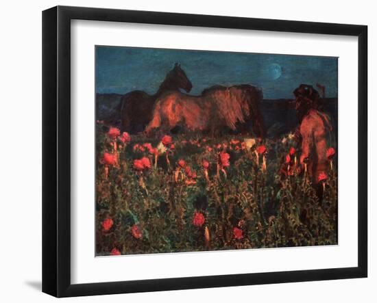 Night Is Coming-Mikhail Alexandrovich Vrubel-Framed Giclee Print