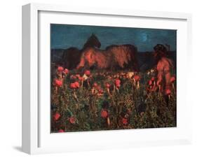 Night Is Coming-Mikhail Alexandrovich Vrubel-Framed Giclee Print