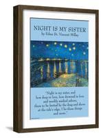 Night Is My Sister-null-Framed Art Print