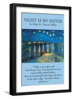 Night Is My Sister-null-Framed Art Print