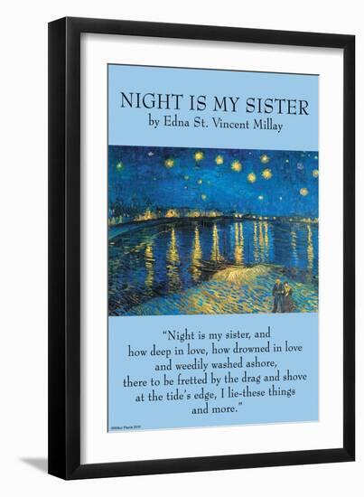 Night Is My Sister-null-Framed Art Print