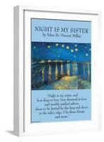 Night Is My Sister-null-Framed Art Print