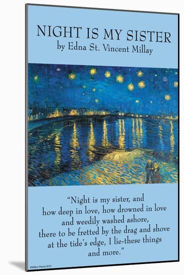 Night Is My Sister-null-Mounted Art Print