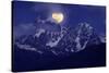 Night Landscape with the Mountains and the Full Moon-Kotenko-Stretched Canvas