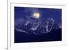 Night Landscape with the Mountains and the Full Moon-Kotenko-Framed Photographic Print