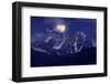 Night Landscape with the Mountains and the Full Moon-Kotenko-Framed Photographic Print
