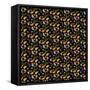 Night Leaves pattern-Claire Huntley-Framed Stretched Canvas