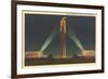 Night, Liberty Memorial, Kansas City, Missouri-null-Framed Art Print