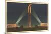 Night, Liberty Memorial, Kansas City, Missouri-null-Mounted Art Print