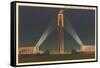 Night, Liberty Memorial, Kansas City, Missouri-null-Framed Stretched Canvas