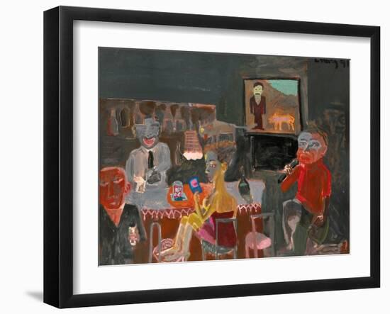 Night Life of Karaoke-Zhang Yong Xu-Framed Giclee Print