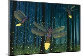 Night Light Flight-James W. Johnson-Mounted Giclee Print