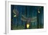 Night Light Flight-James W. Johnson-Framed Giclee Print