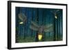 Night Light Flight-James W. Johnson-Framed Giclee Print