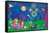 Night Light - Turtle-Elisa Chavarri-Framed Stretched Canvas