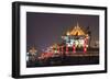 Night Lighting and Glowing Lanterns, Views from Atop City Wall, Xi'An, China-Stuart Westmorland-Framed Photographic Print