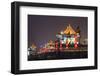 Night Lighting and Glowing Lanterns, Views from Atop City Wall, Xi'An, China-Stuart Westmorland-Framed Photographic Print