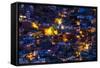 Night Lighting of the City of Guanajuato-Terry Eggers-Framed Stretched Canvas