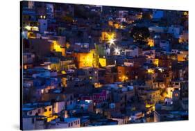 Night Lighting of the City of Guanajuato-Terry Eggers-Stretched Canvas