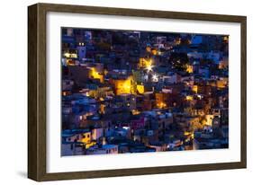 Night Lighting of the City of Guanajuato-Terry Eggers-Framed Photographic Print