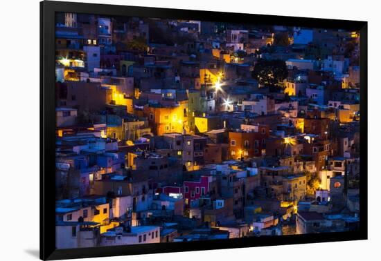 Night Lighting of the City of Guanajuato-Terry Eggers-Framed Photographic Print