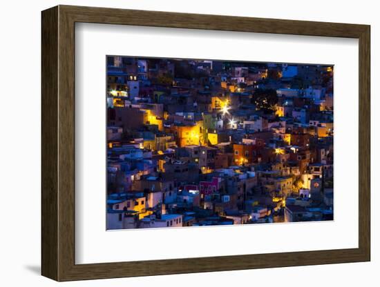 Night Lighting of the City of Guanajuato-Terry Eggers-Framed Photographic Print