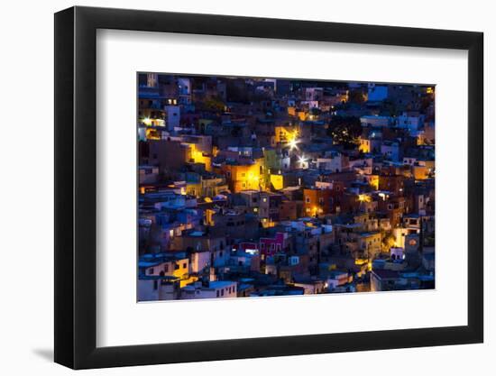 Night Lighting of the City of Guanajuato-Terry Eggers-Framed Photographic Print