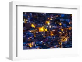 Night Lighting of the City of Guanajuato-Terry Eggers-Framed Photographic Print