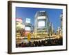 Night Lights at Shibuya Crossing, Shibuya Ward, Tokyo, Japan, Asia-Christian Kober-Framed Photographic Print