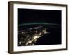 Night Lights from the Philadelphia-New York City-Boston Corridor-null-Framed Photo