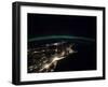 Night Lights from the Philadelphia-New York City-Boston Corridor-null-Framed Photo