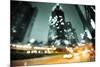 Night Lights of the Hong Kong out of Focus-Iakov Kalinin-Mounted Photographic Print