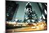 Night Lights of the Hong Kong out of Focus-Iakov Kalinin-Mounted Photographic Print