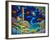 Night Lights-Andy Russell-Framed Art Print