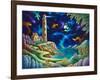 Night Lights-Andy Russell-Framed Art Print