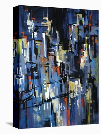 Night Lights-Sydney Edmunds-Stretched Canvas