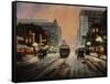 Night Lights-Leo Stans-Framed Stretched Canvas